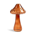 DecorBites™ Glass Mushroom-Shaped Vase for Home Decor