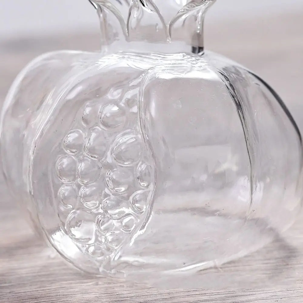 DecorBites™ Glass Pomegranate Flower Vase Home Decor