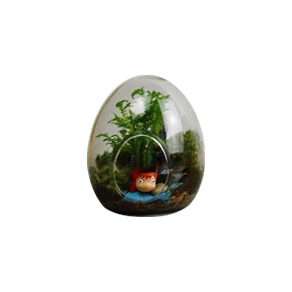 DecorBites™ Glass Succulent Egg-shaped Terrarium