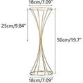 DecorBites™ Gold Iron Flower Vases - Wedding Decor