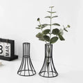 DecorBites™ "Gold Vase with Metal Flowers - Modern Desk Decoration"