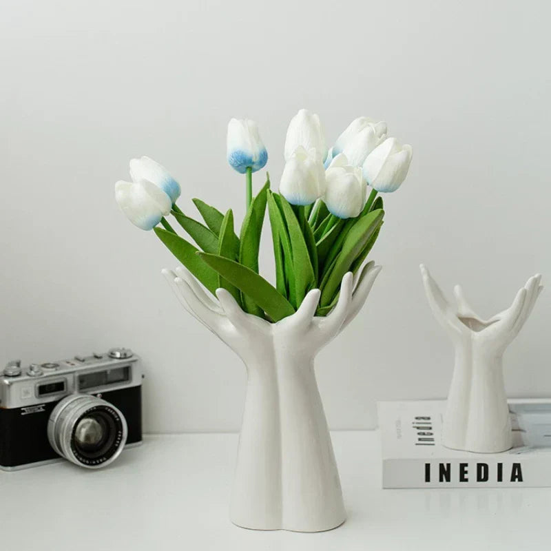 DecorBites™ Hand-painted Ceramic Flower Vase Home Decor