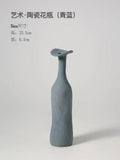 DecorBites™ Handmade Nordic Ceramic Flower Vase for Luxury Home