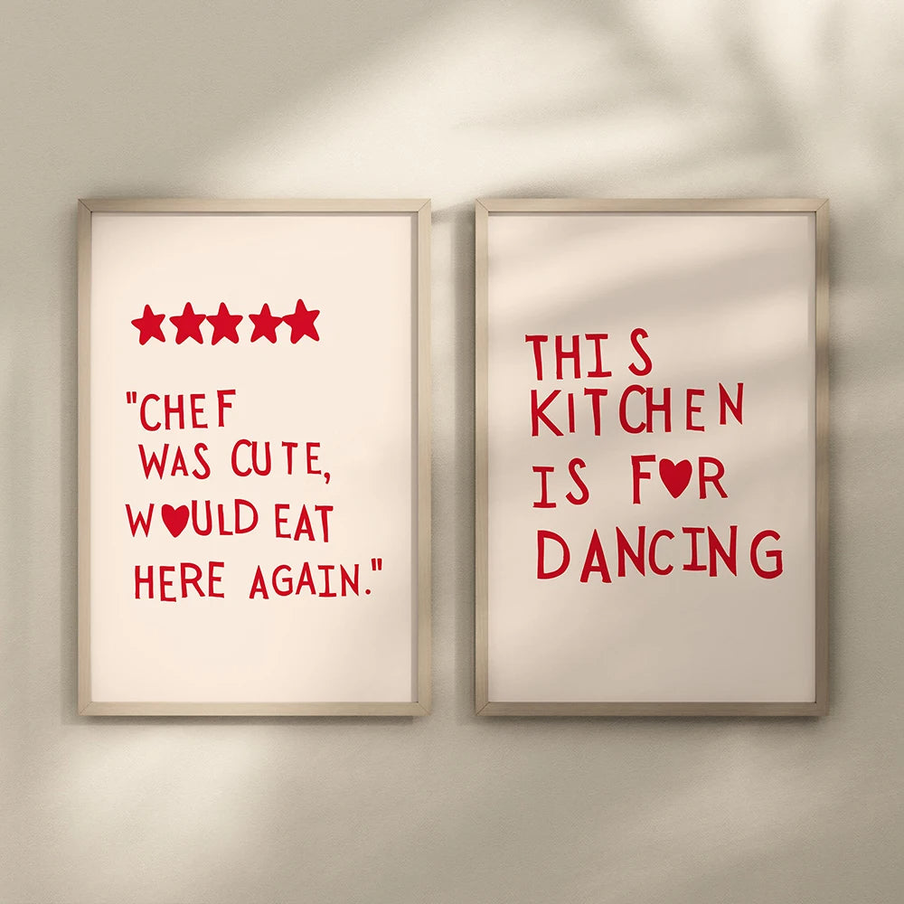 DecorBites™ Heart Quote Kitchen Wall Art Painting