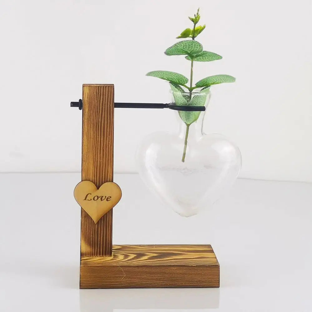 DecorBites™ Heart Shape Hydroponic Glass Vase - Home Decor