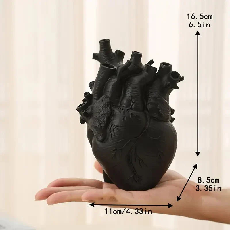 DecorBites™ Heart Shape Resin Vase - 4 Colors