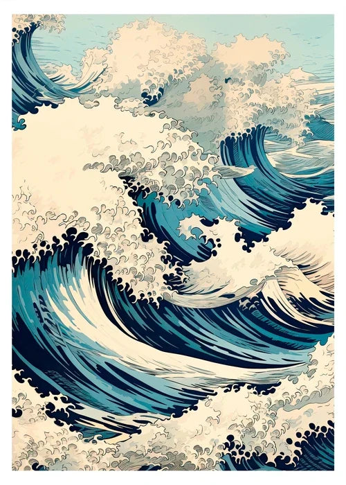 DecorBites™ Hokusai Japanese Canvas Art Print Home Decor