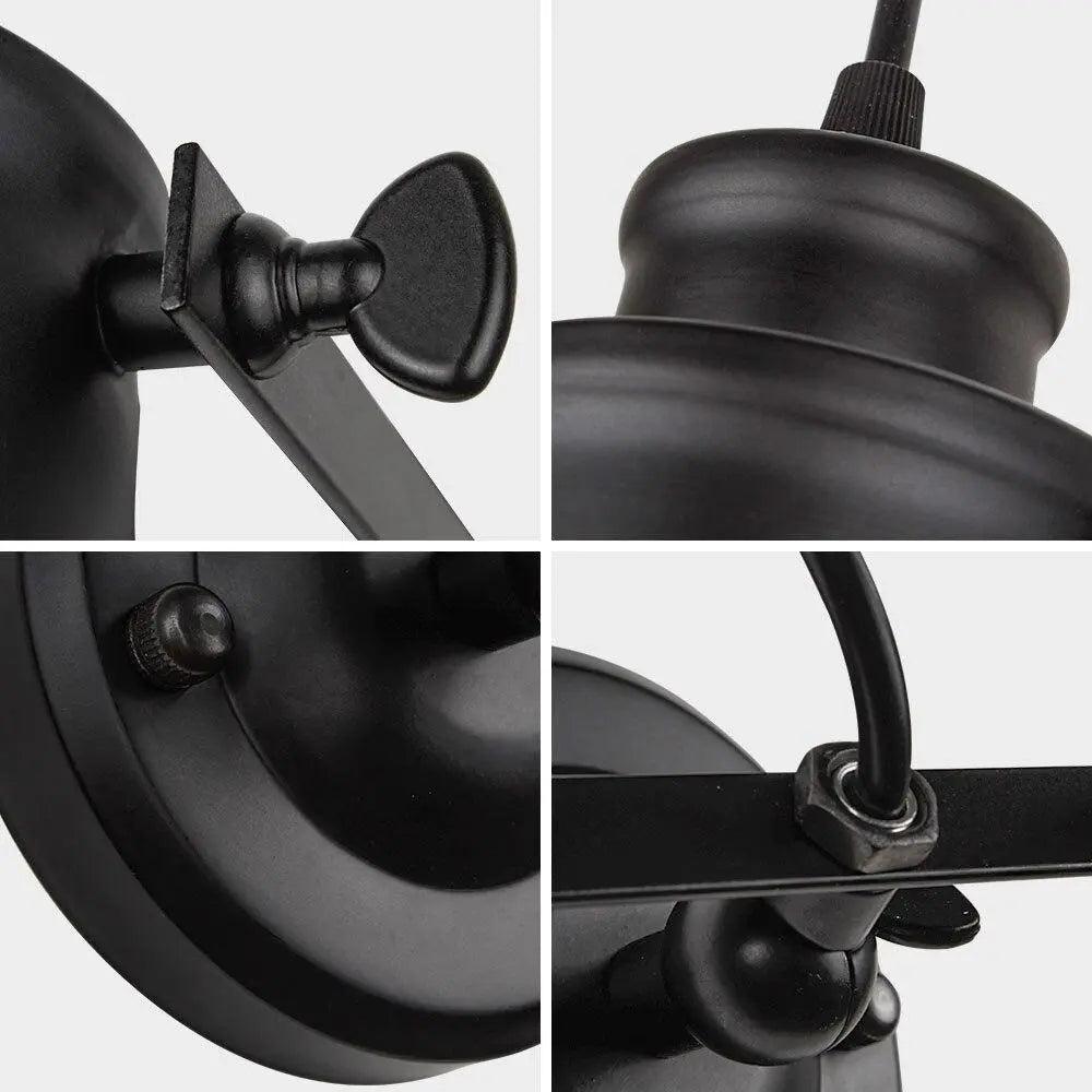 DecorBites™ Industrial Plug In Wall Sconce