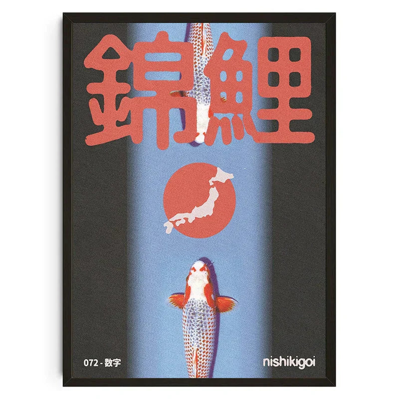 DecorBites™ Japanese Koi Cat Abstract Animals Canvas Wall Art