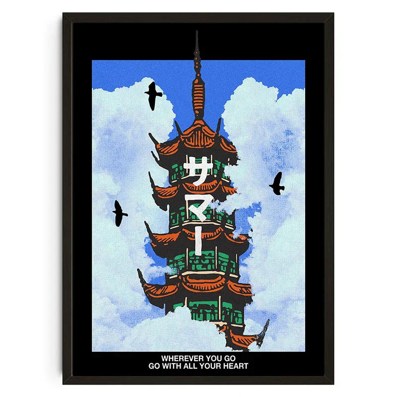 DecorBites™ Japanese Koi Cat Animal Canvas Wall Art
