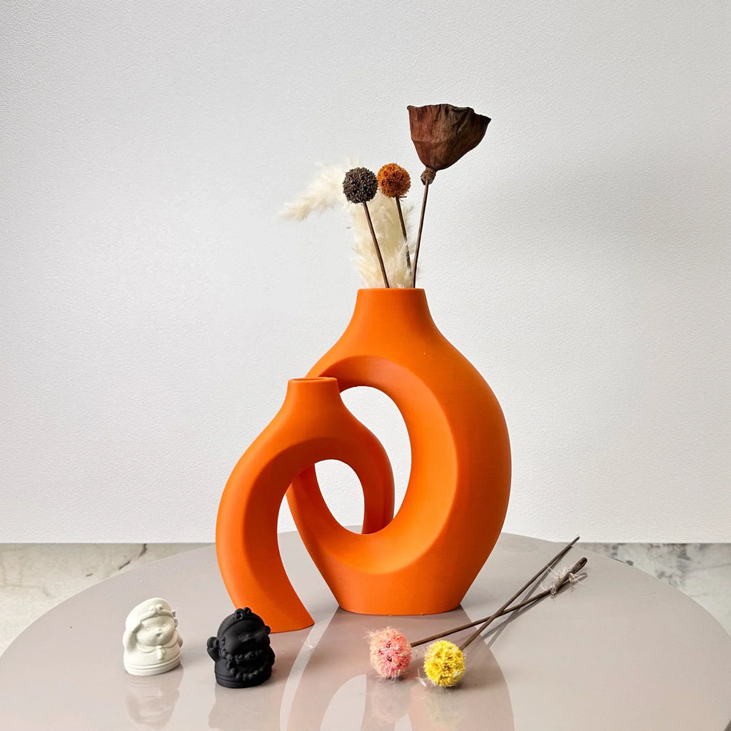 DecorBites™ Large Dried Vase Set for Home and Office