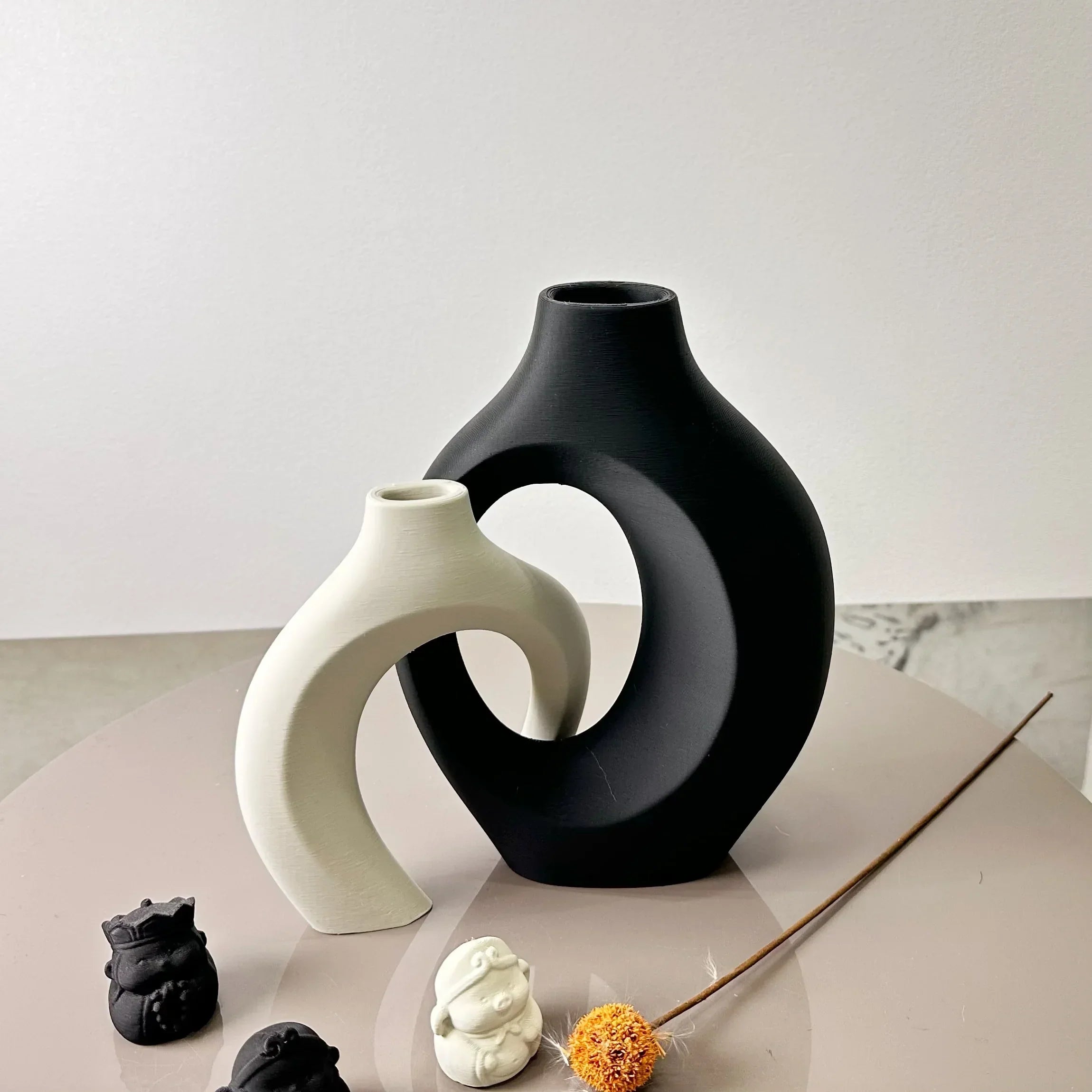 DecorBites™ Large Dried Vase Set for Home and Office