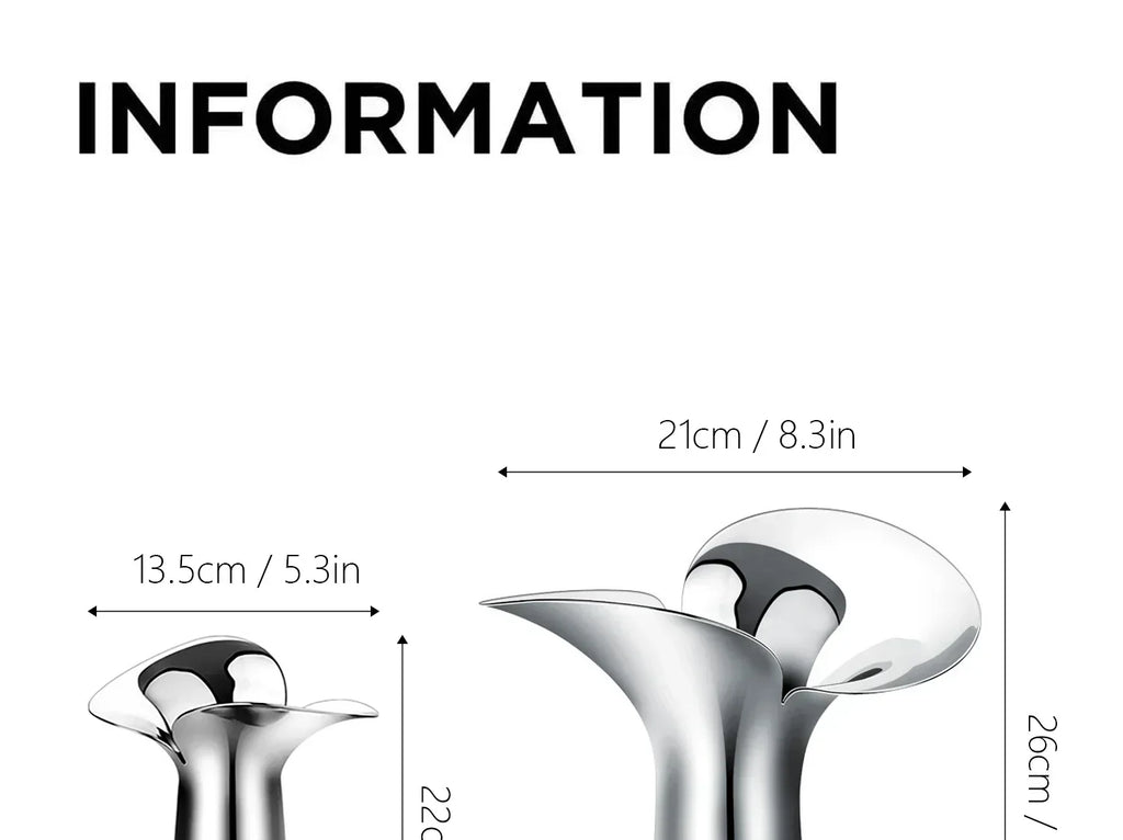 DecorBites™ Luxury Stainless Steel Vase for Home Decor