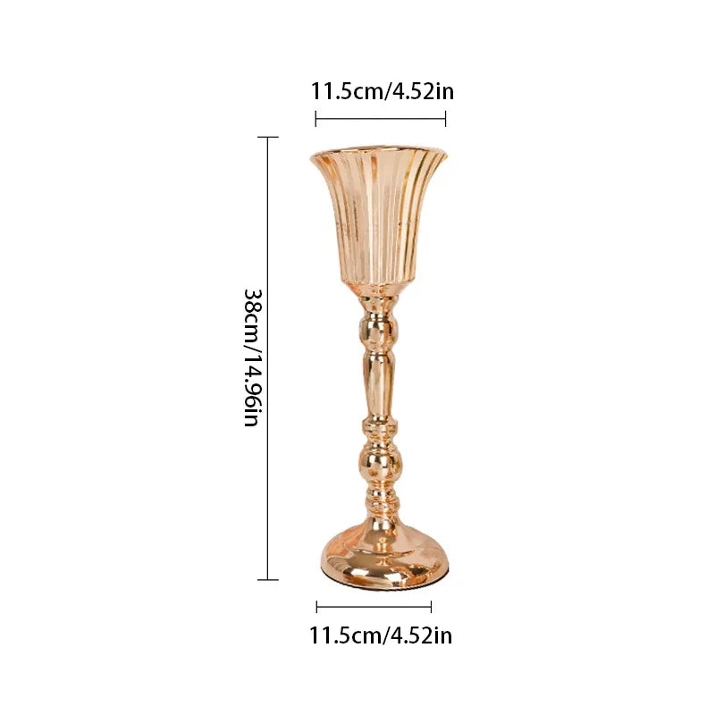 DecorBites™ Metal Trumpet Vase Wedding Centerpiece Decor