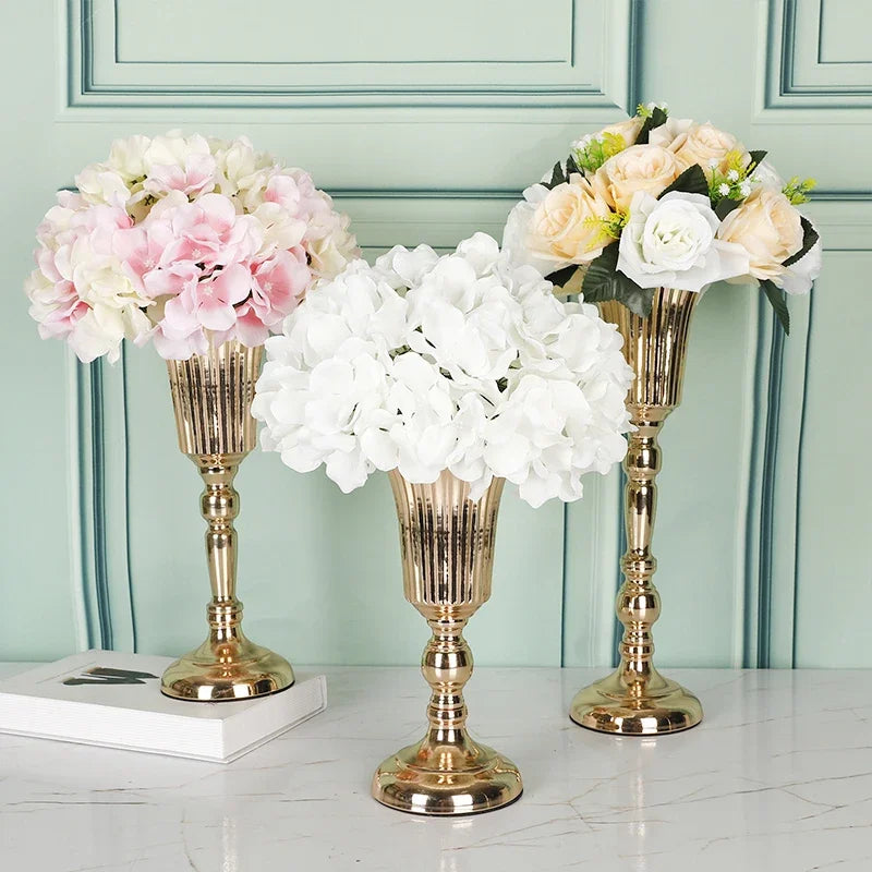 DecorBites™ Metal Trumpet Vase Wedding Centerpiece Decor