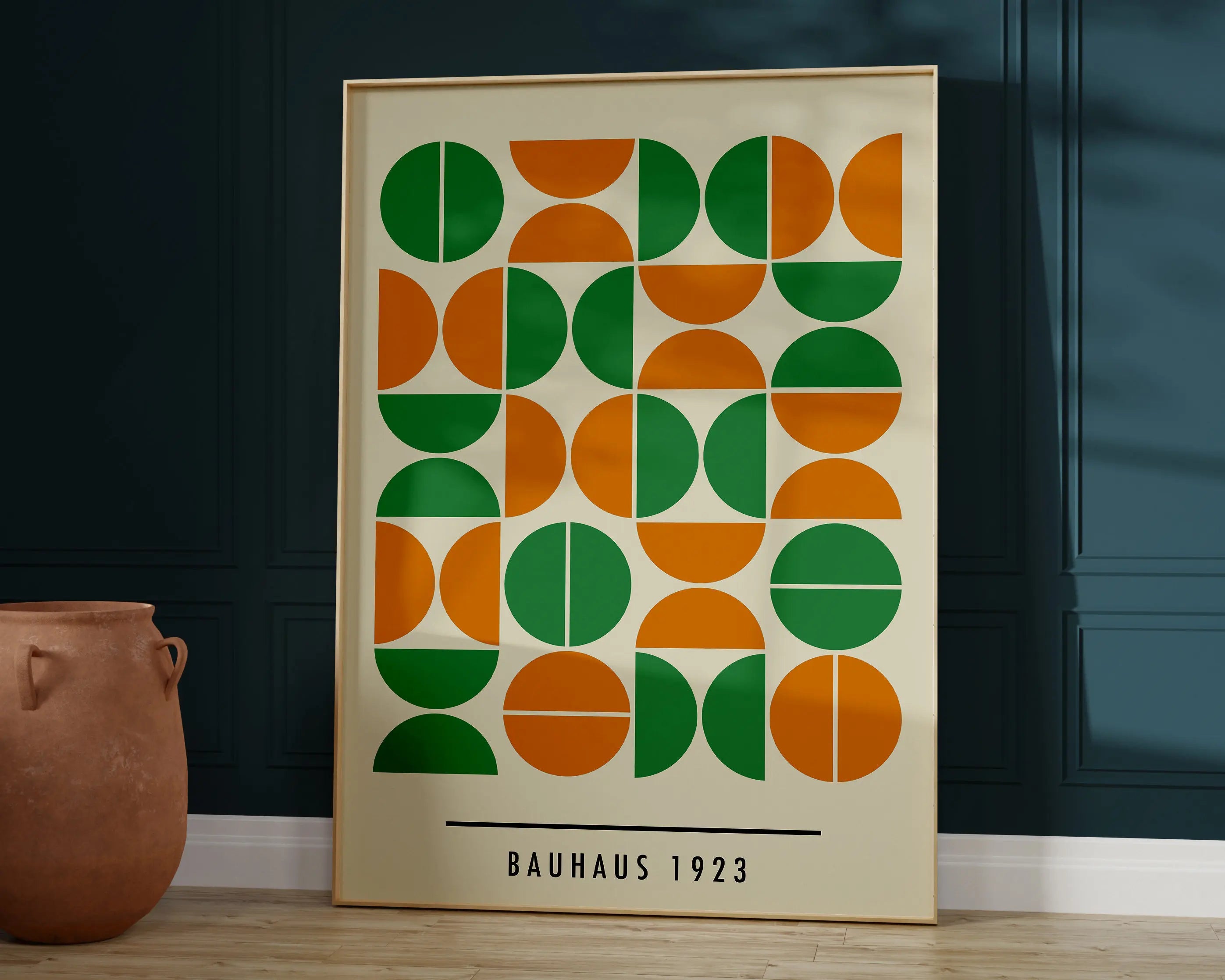 DecorBites™ Mid Century Geometric Canvas Print Art