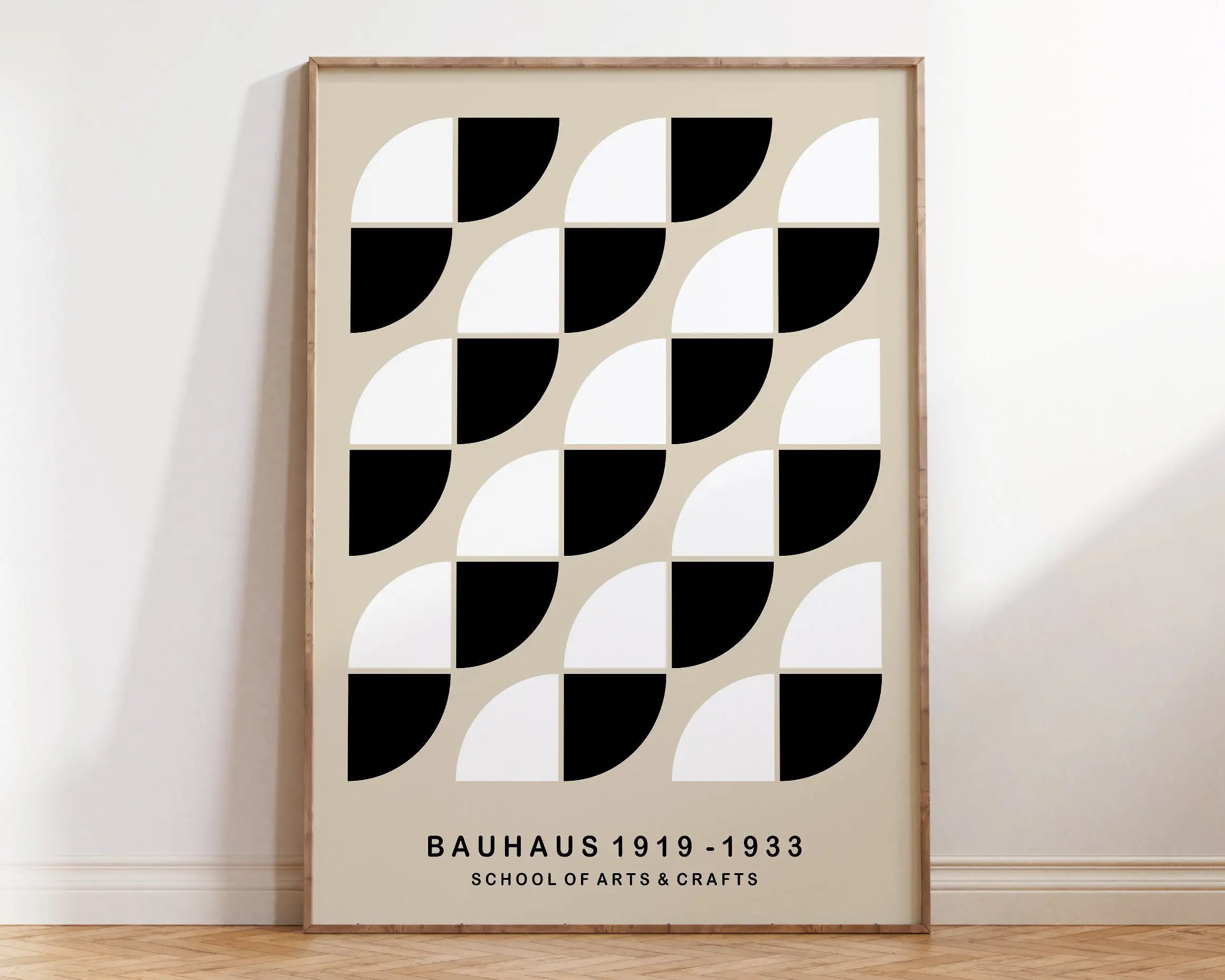 DecorBites™ Mid Century Geometric Canvas Print Art