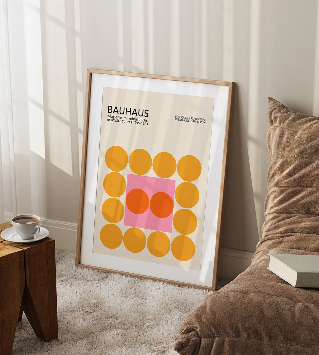 DecorBites™ Mid Century Geometric Canvas Wall Art