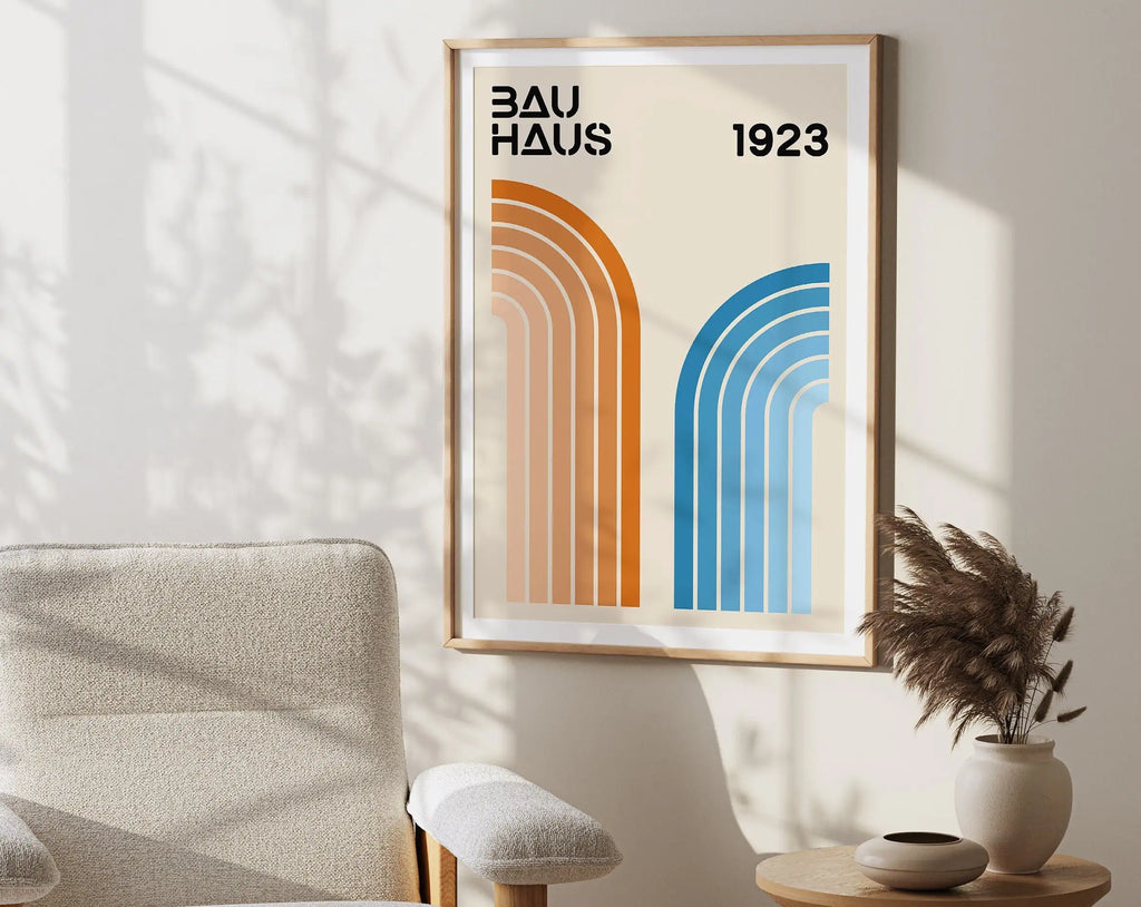 DecorBites™ Mid Century Geometric Wall Art Canvas Prints