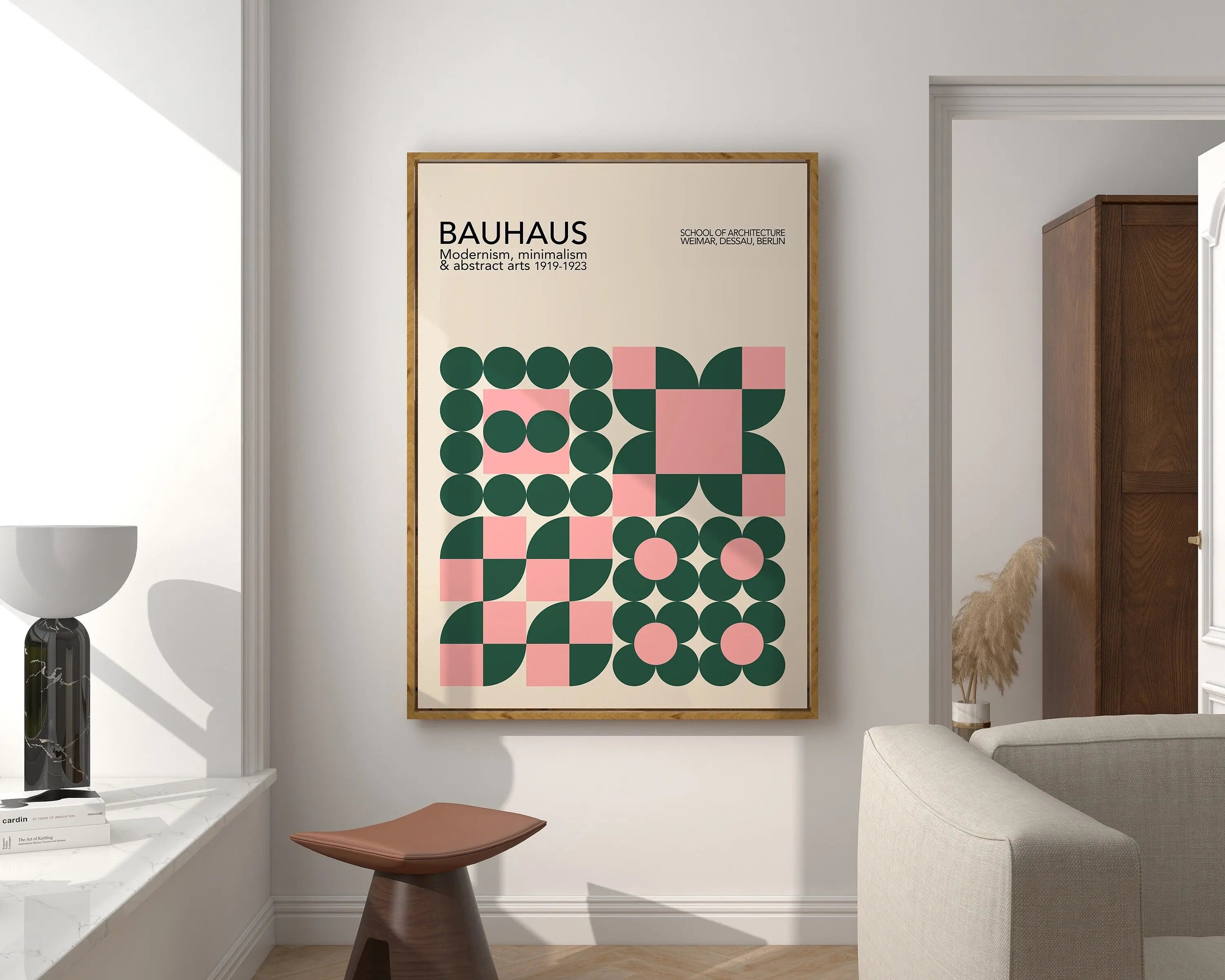 DecorBites™ Mid Century Geometric Wall Art Print
