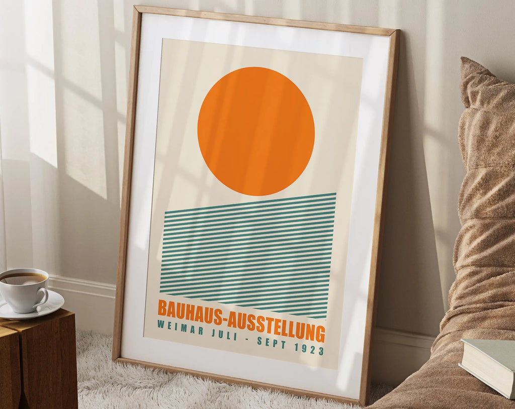 DecorBites™ Mid Century Geometric Wall Art Print