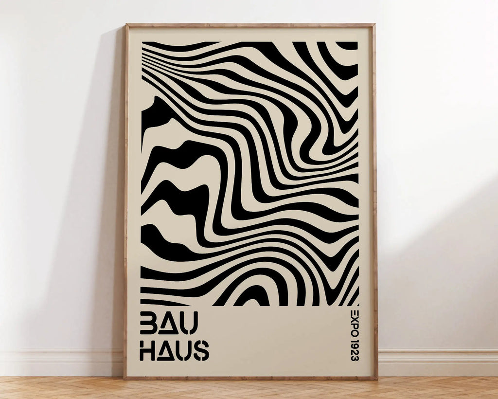 DecorBites™ Mid Century Geometric Wall Art Print