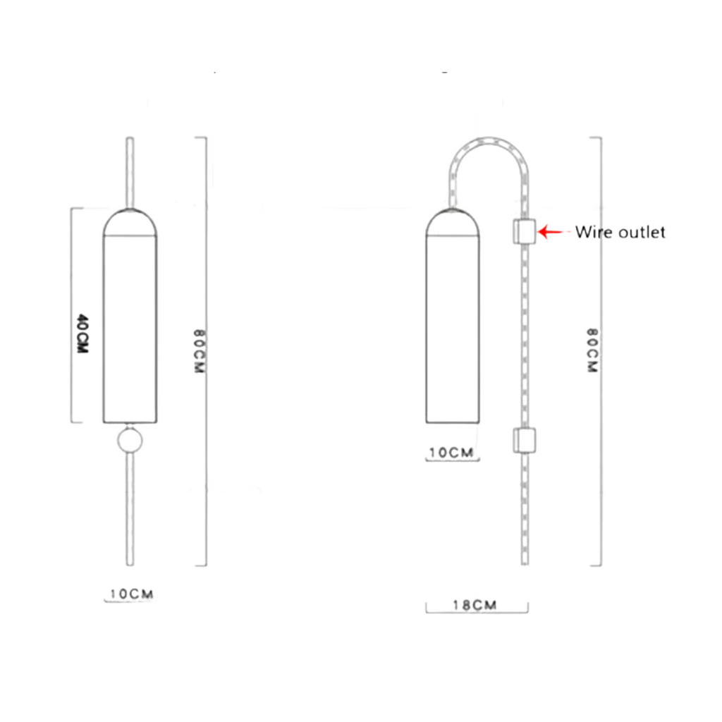 DecorBites™ Modern Brass Wall Sconces