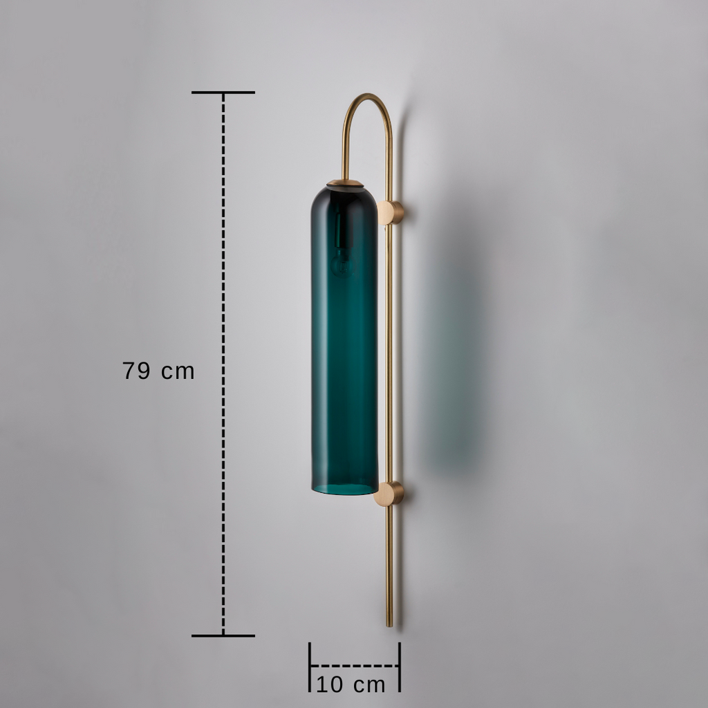 DecorBites™ Modern Brass Wall Sconces