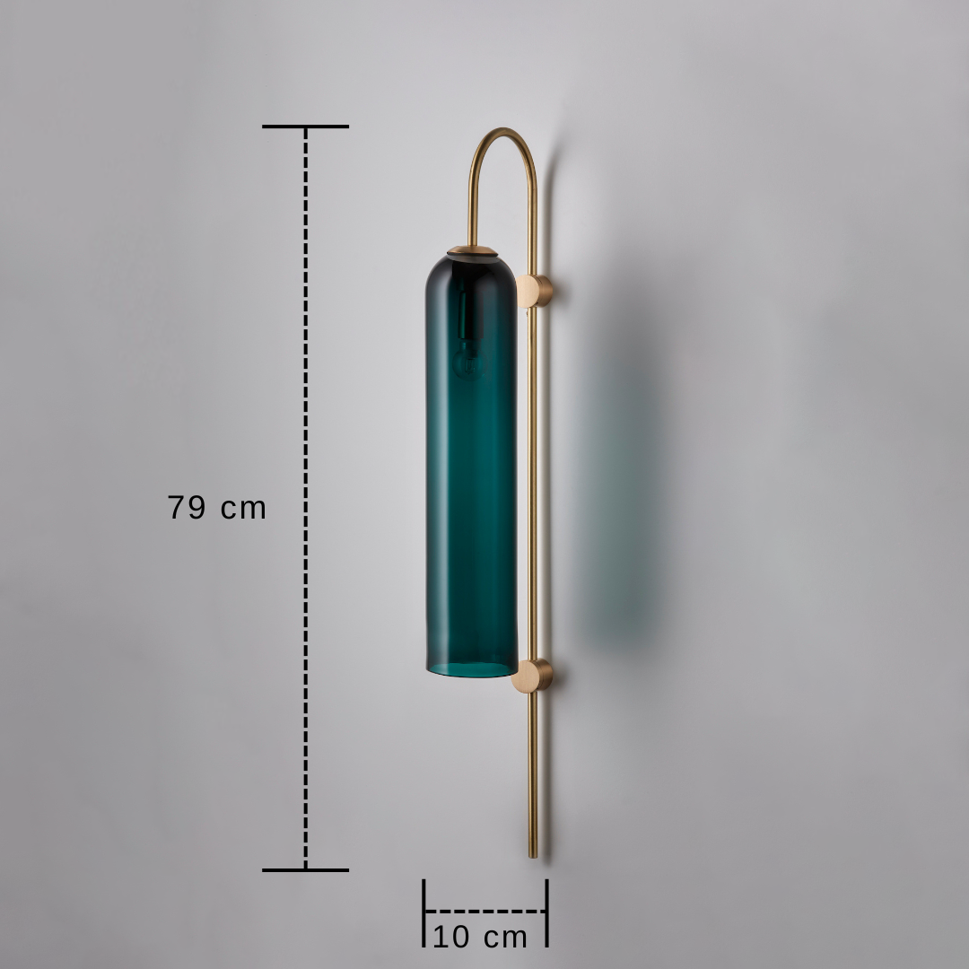 DecorBites™ Modern Brass Wall Sconces