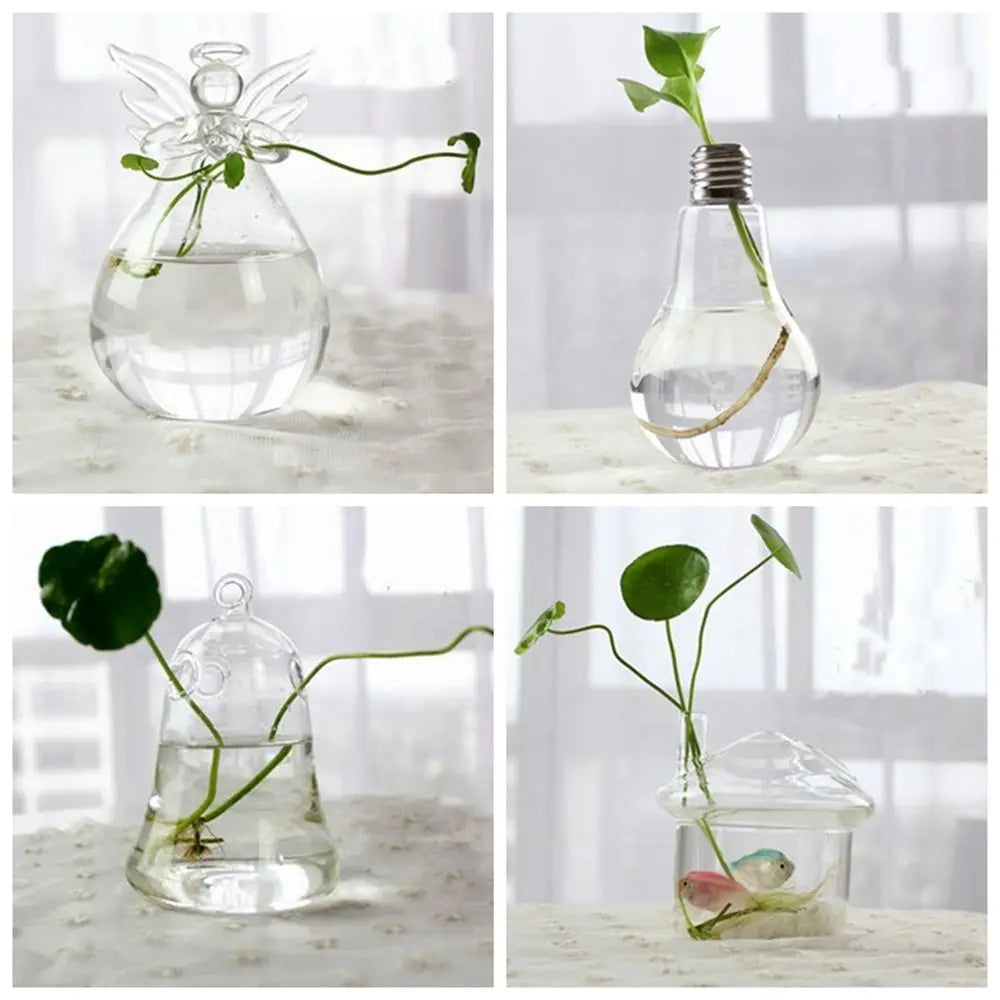 DecorBites™ Modern Glass Vase Terrarium Aquarium Decoration