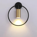 DecorBites™ Modern Gold & Black Wall Sconce