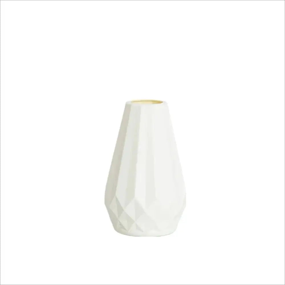 DecorBites™ Modern Nordic Diamond-Shaped Flower Vase