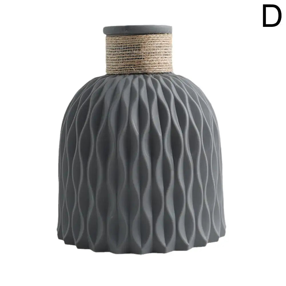 DecorBites™ Plastic Flower Arrangement Vase - Home Décor