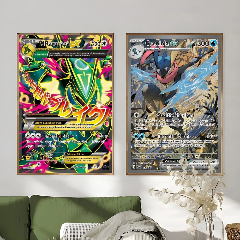 DecorBites™ Pokemon Card Poster Set - Wall Art Decor