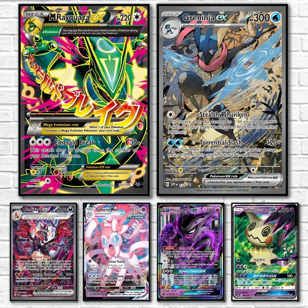 DecorBites™ Pokemon Card Poster Set - Wall Art Decor