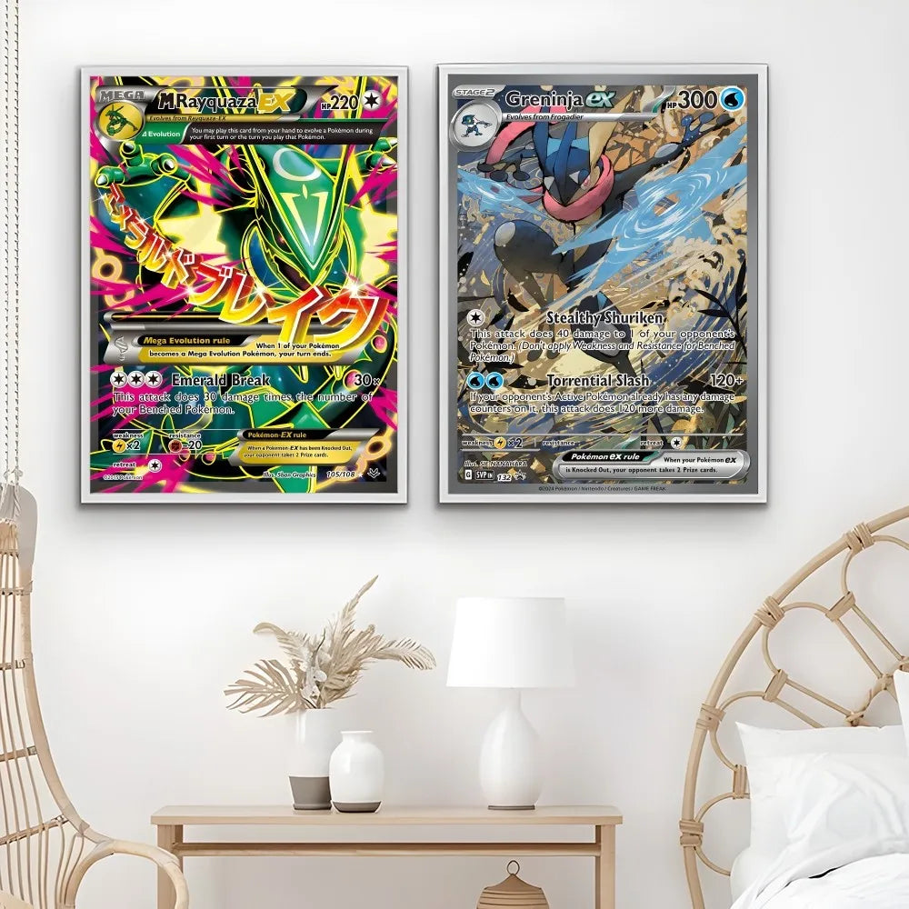 DecorBites™ Pokemon Card Poster Set - Wall Art Decor