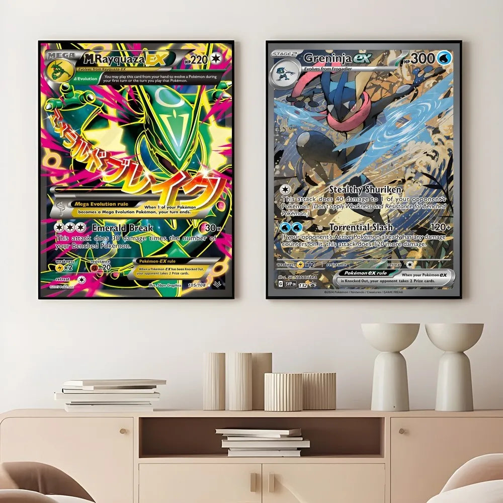 DecorBites™ Pokemon Card Poster Set - Wall Art Decor
