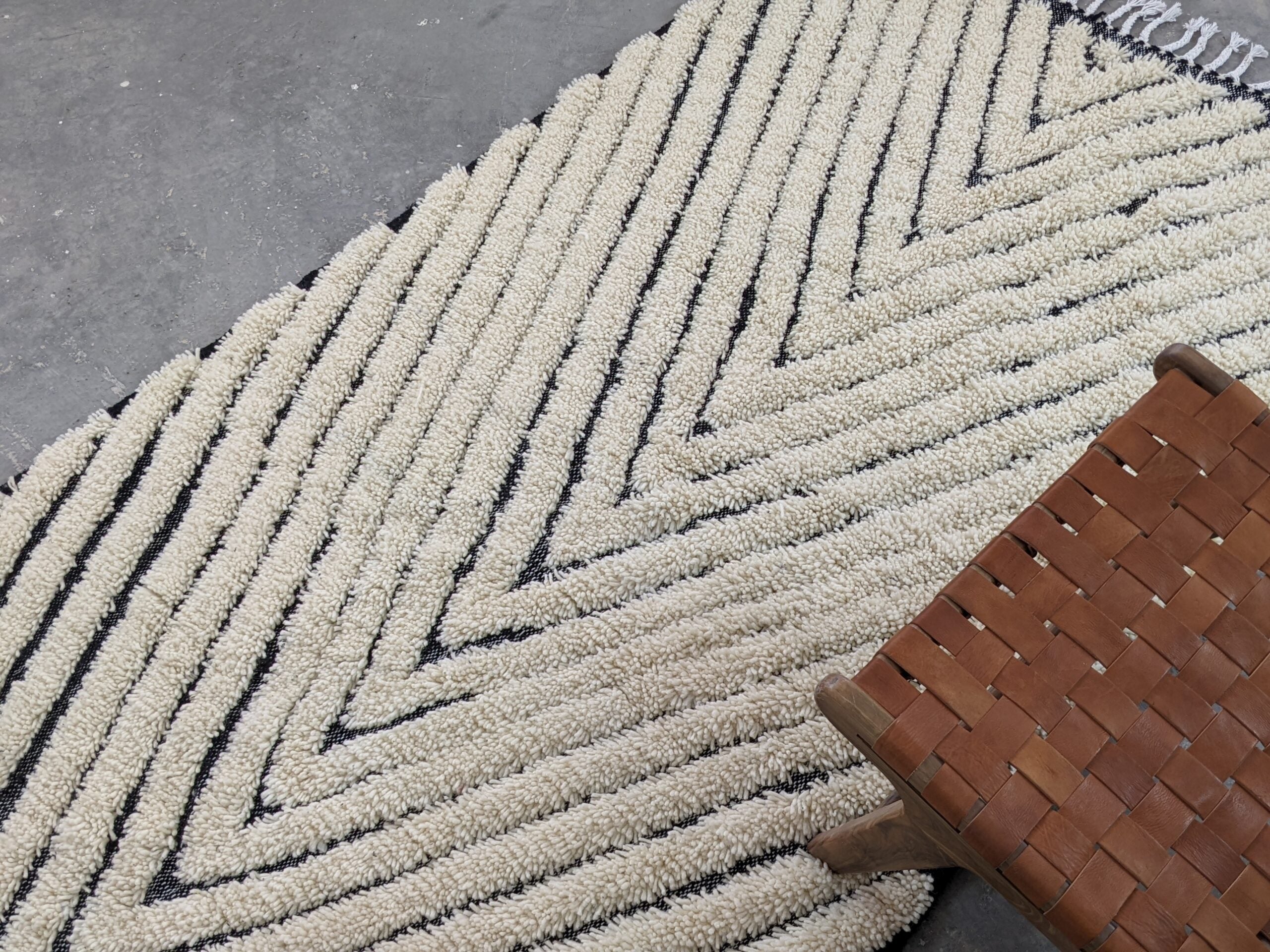 DecorBites™ Tapis traditionnel Beni Ouarain 245 X 146 Cm
