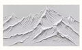 DecorBites™ White Mountain 3D Canvas Wall Art