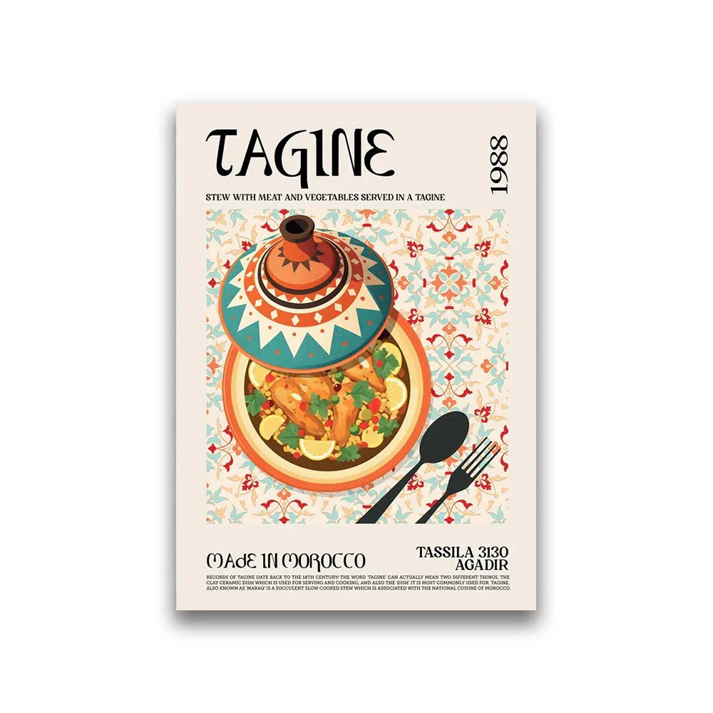 DecorBites™ Delicious World Cuisine Canvas Print - Home Decor