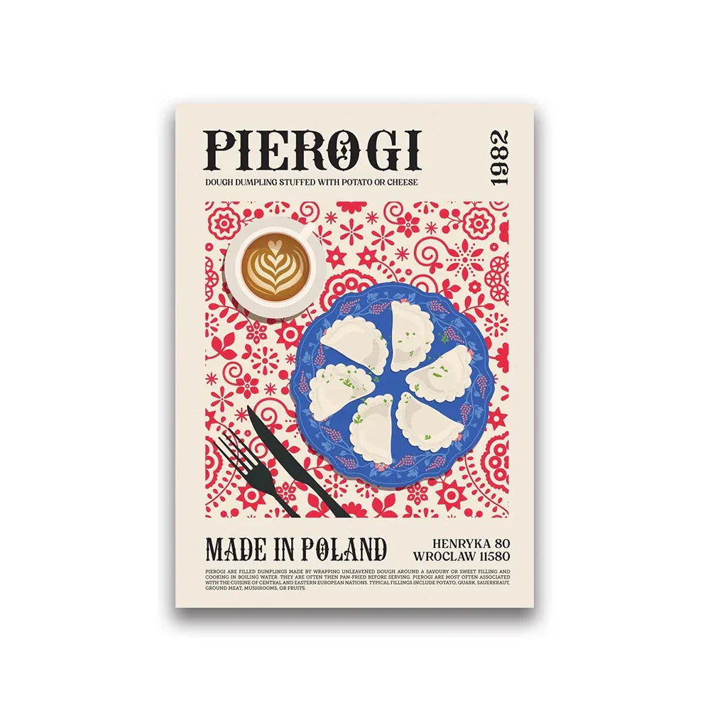 DecorBites™ Delicious World Cuisine Canvas Wall Art