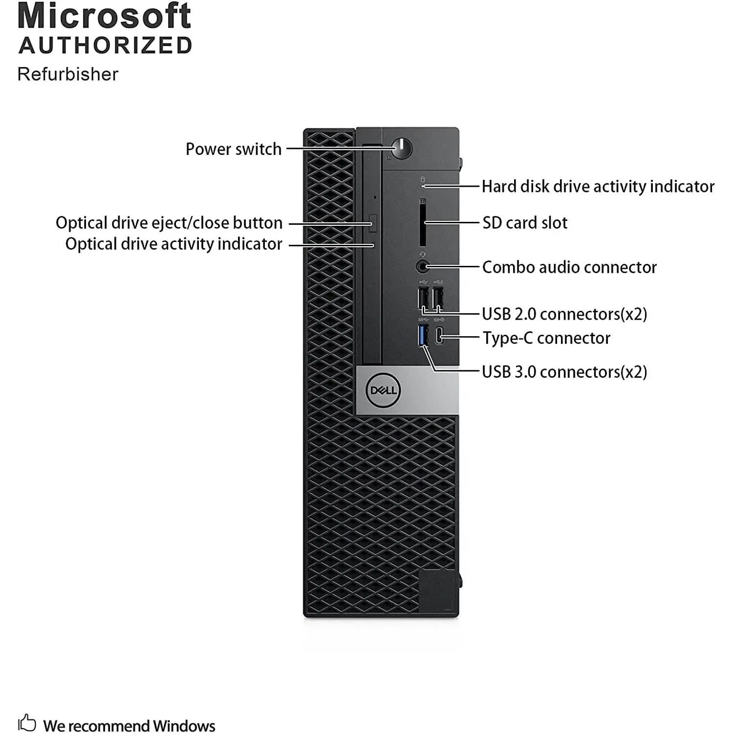Dell Optiplex 7050 Windows 10 Professional (Refurbished)