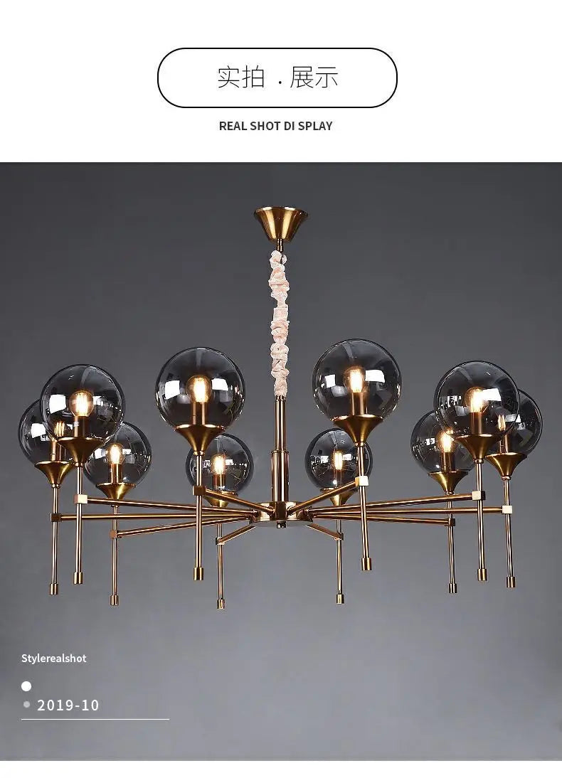 DecorBites™ Designer Metal Chandelier for Modern Living
