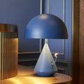 DecorBites™ Designer Mushroom Table Lamp: Metal 1-Bulb Night Light for Bedroom with Touch Knob