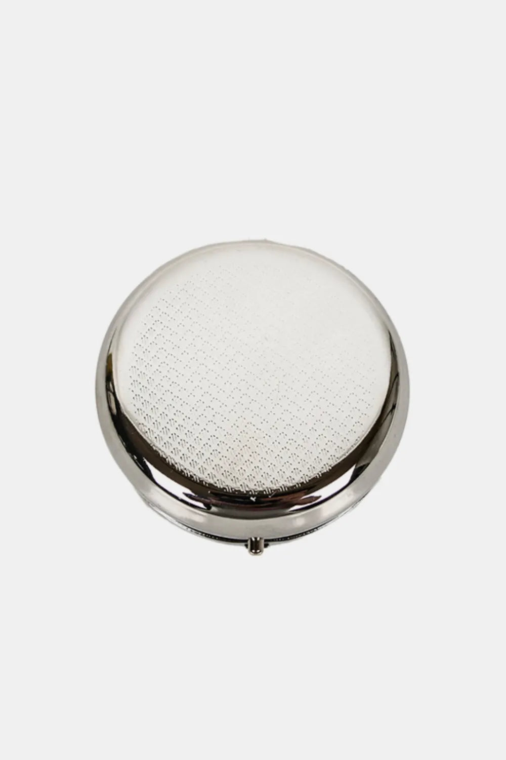 Print Metallic Circular Large Pill Case