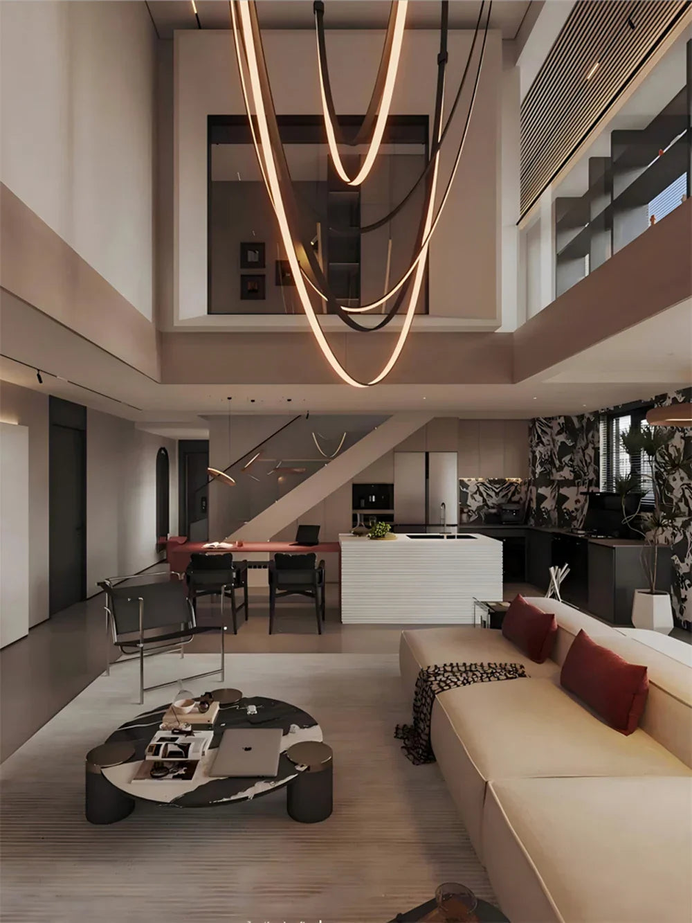 DecorBites™ DIY Flexible Leather Belt LED Chandelier