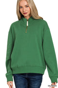 Fleece Half Zip Sweatshirt