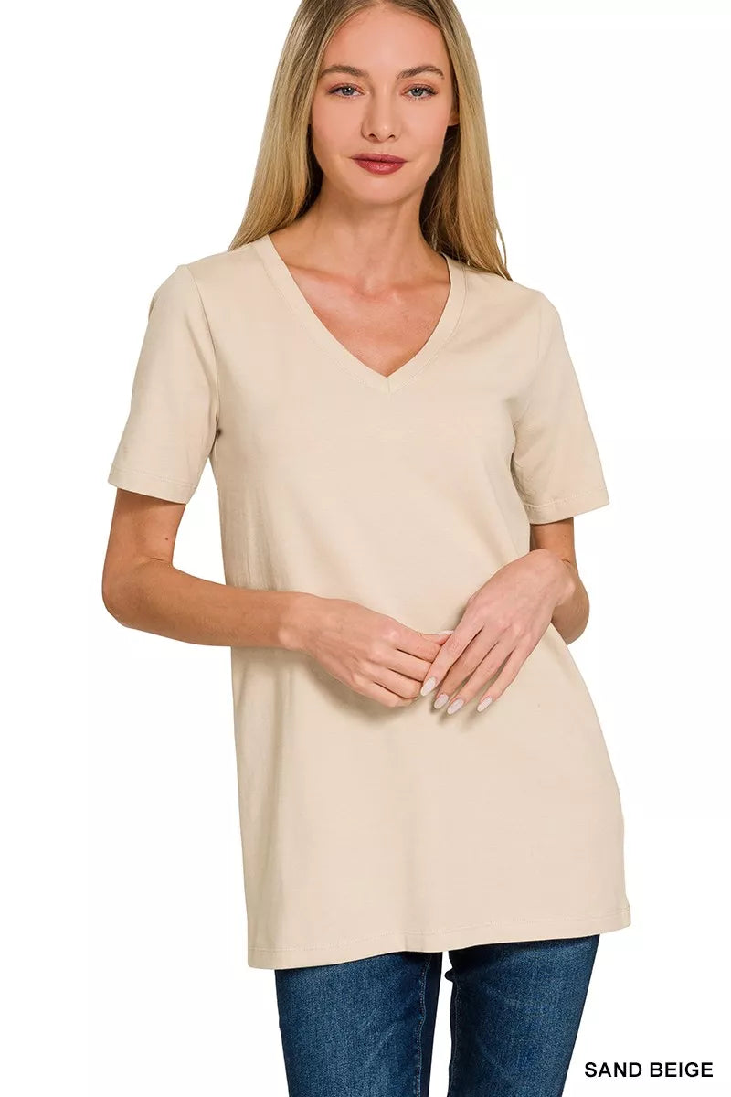V-Neck Short Sleeve T-Shirt