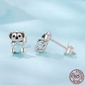 Exquisite Koala Earrings S925 Sterling Silver Earrings