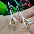 Lily Plated S925 Silver Color Earrings